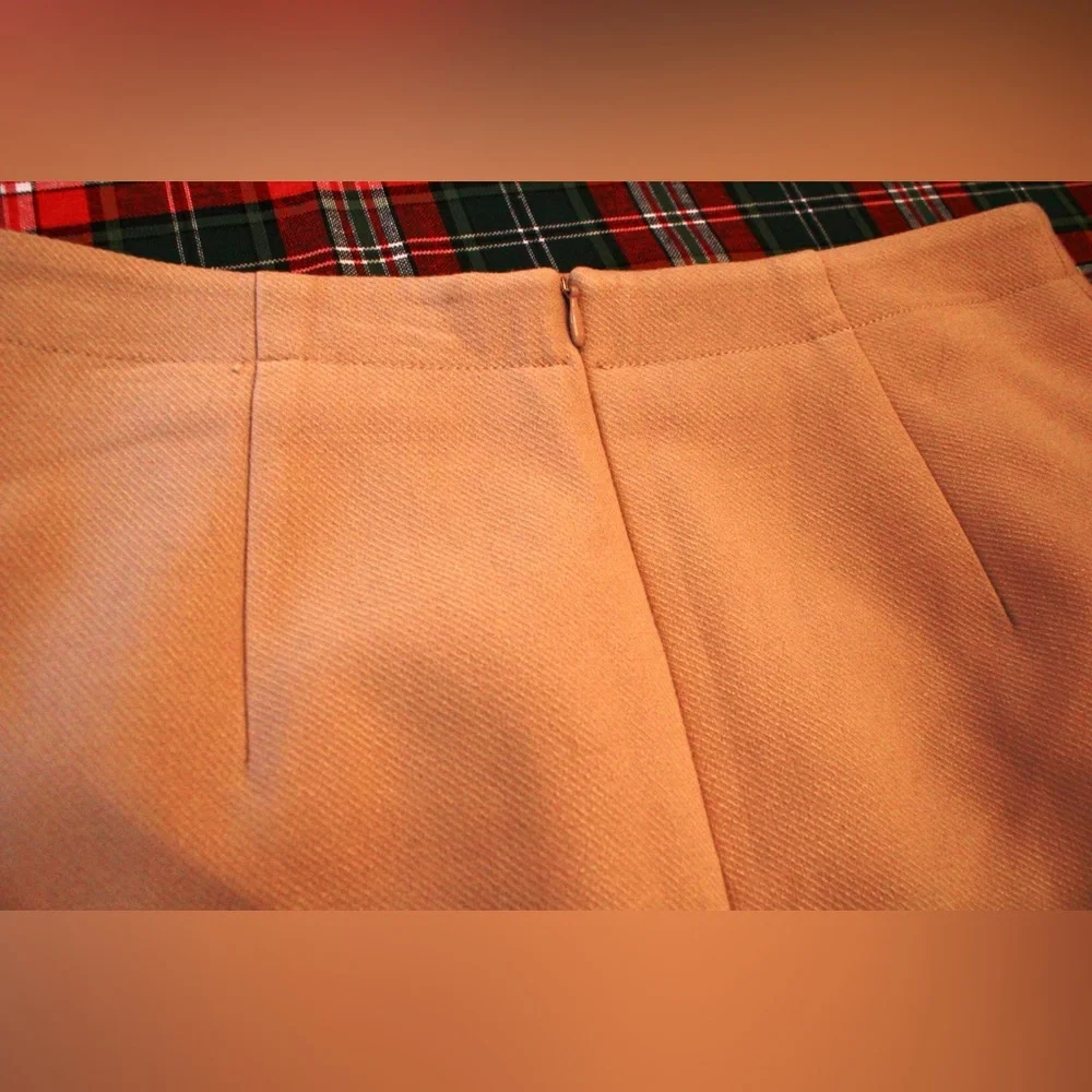 H&M Tan Camel Color Pencil Mini Skirt Size 6